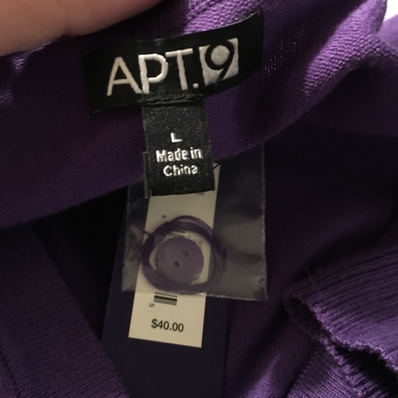 APT 9 button up sweater shirt sleeve size Large - Picture 5 of 8